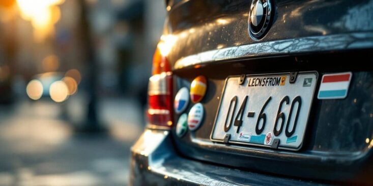 Stickers plaques d'immatriculation