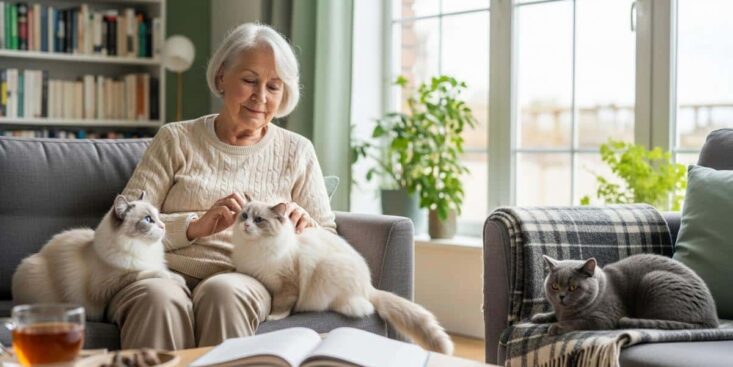 Soonnight.com -Chats: 4 races idéales pour les plus de 70 ans selon les experts, calmes et faciles à vivre