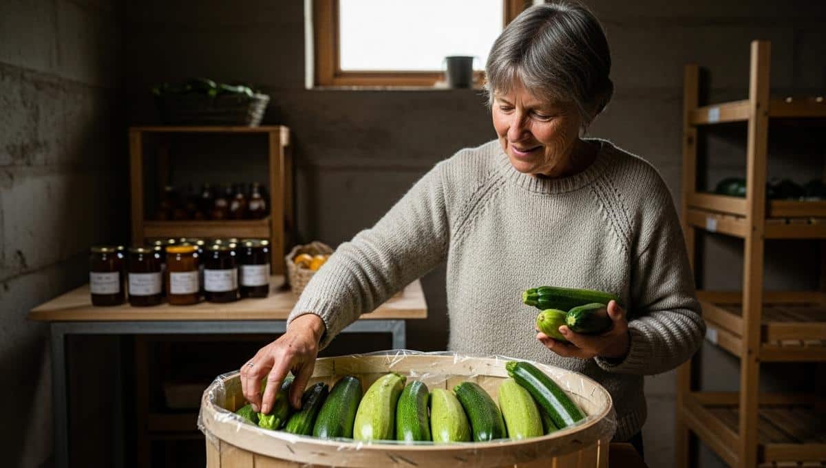 SoonNight - Courgettes: elles se conservent bien plus longtemps dans la cave ou le cellier, pas au frigo ni au placard
