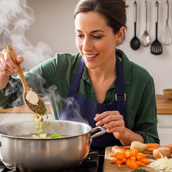 SoonNight - Lentilles: cuisson au bouillon aromatisé, 10 fois plus de goût qu’à l’eau