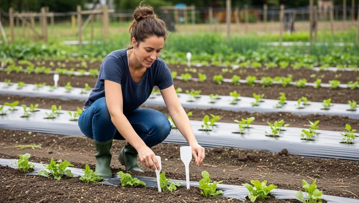 SoonNight - Potager: plantez une fourchette en plastique pour éloigner chats et oiseaux et protéger vos semis