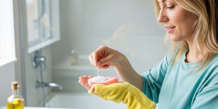 SoonNight - Salle de bain : le sel la rend comme neuve en 5 minutes, sans frotter