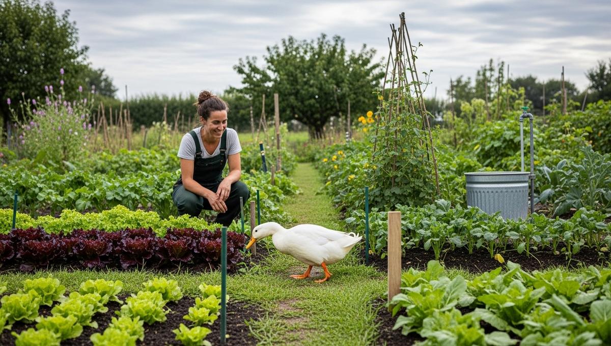 SoonNight - Canard coureur indien: régule les limaces au potager sans abîmer vos plantations