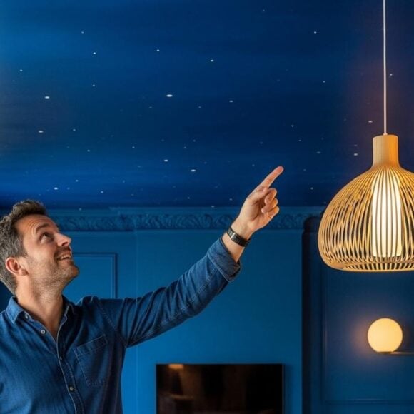 SoonNight - Plafonds blancs: la tendance luxe du plafond coloré s'impose et transforme le salon