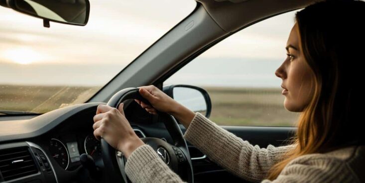 SoonNight - Voiture: le réglage des phares vers le bas améliore nettement la visibilité par temps de brouillard