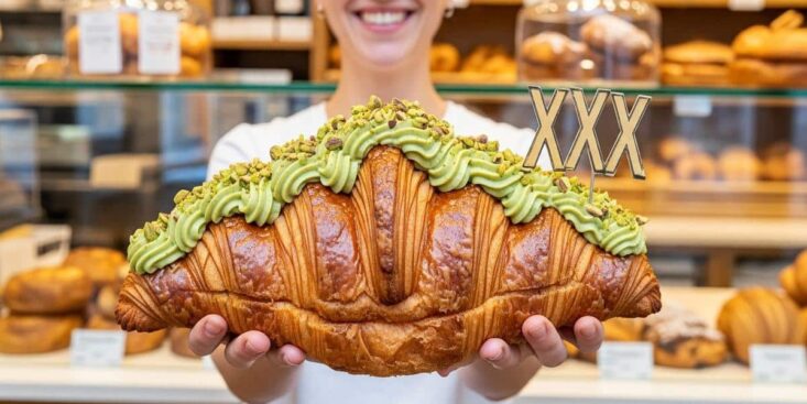 SoonNight - Philippe Conticini lance à Paris un croissant XXL à la pistache, disponible quelques jours