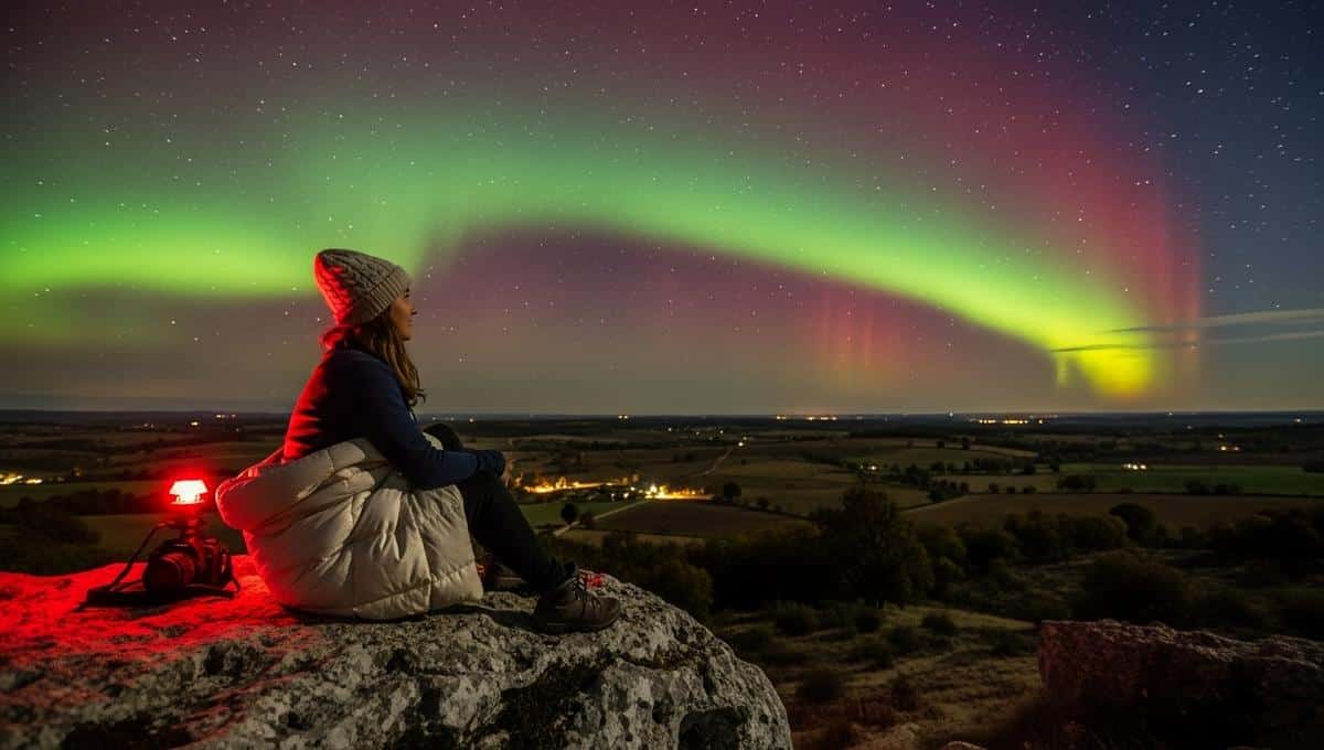 SoonNight - Aurores boréales en France dès début 2026: le ciel s’illumine après 22 ans, arc-en-ciel de couleurs