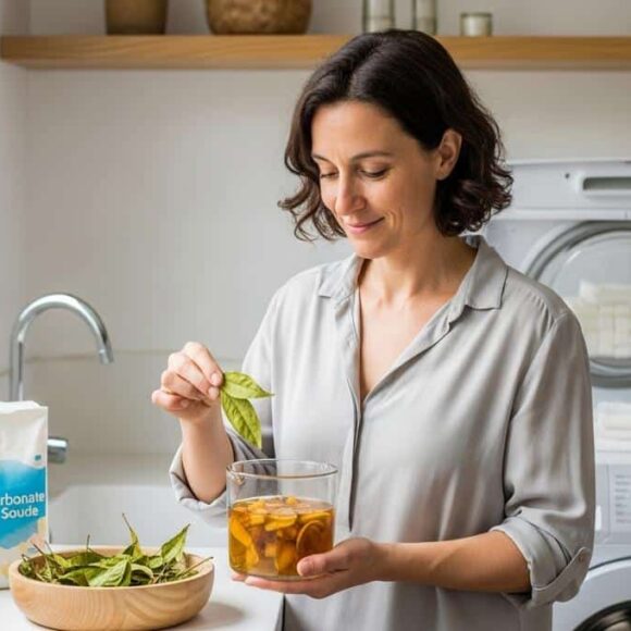 SoonNight - Feuille de laurier dans la machine: elle neutralise les odeurs et adoucit le linge naturellement