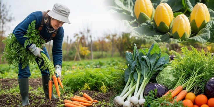 SoonNight - Potager en novembre : récoltez poireaux, choux, carottes et aromatiques au jardin