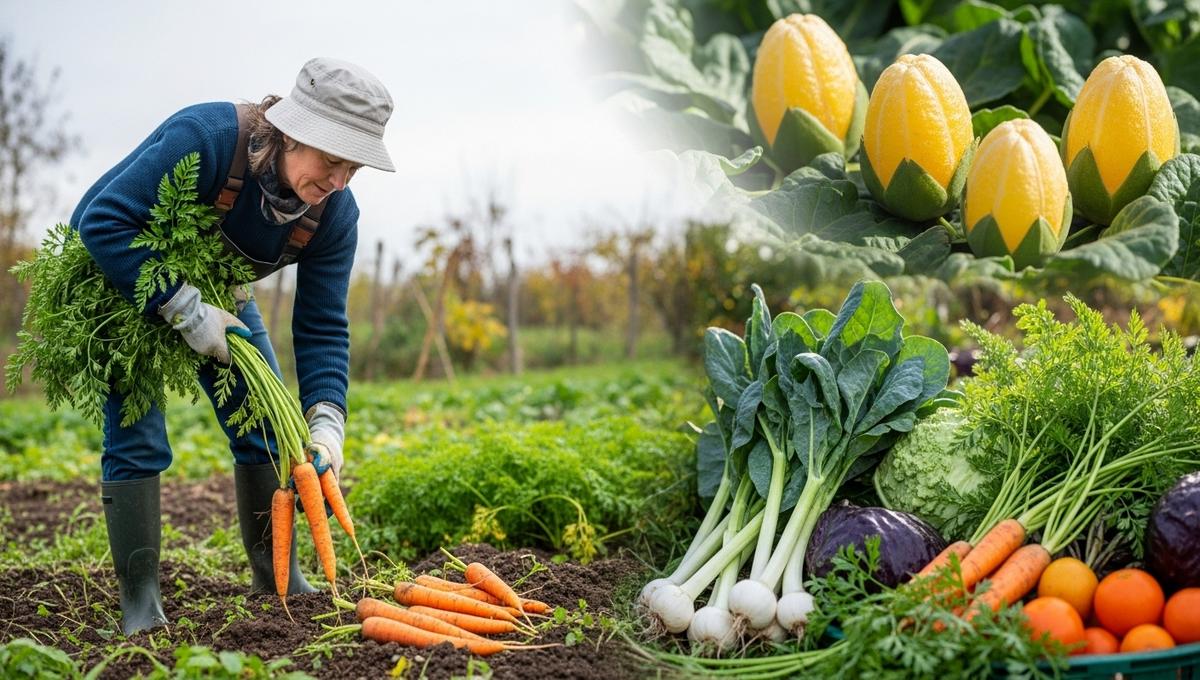 SoonNight - Potager en novembre : récoltez poireaux, choux, carottes et aromatiques au jardin