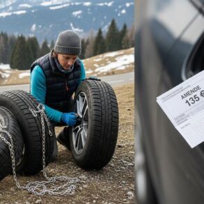 Lepointdujour.fr - Pneus hiver ou chaînes: dès le 1er novembre, 48 départements en montagne imposent l’équipement, amende 135 €