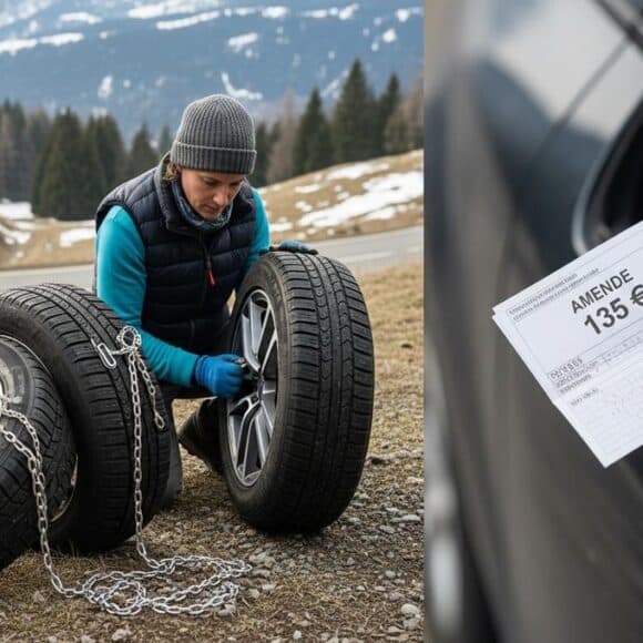 Lepointdujour.fr - Pneus hiver ou chaînes: dès le 1er novembre, 48 départements en montagne imposent l’équipement, amende 135 €