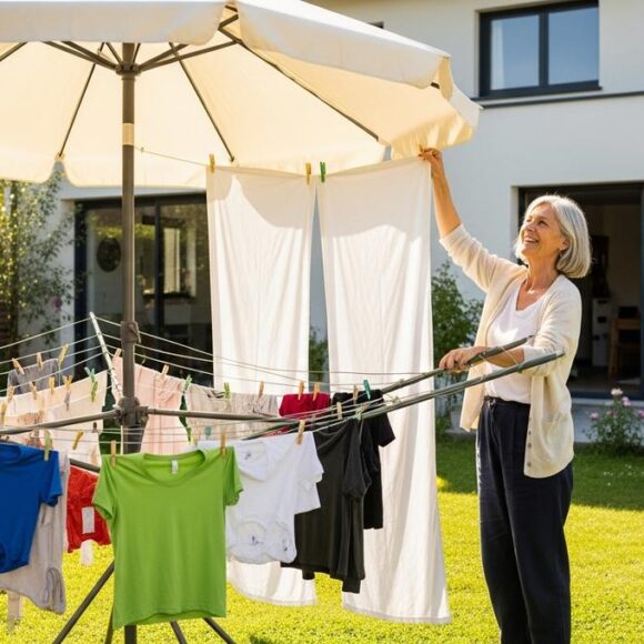 Lepointdujour.fr - Séchoir Lidl à 24€: étend jusqu'à 5 lessives dehors, idéal pour les familles nombreuses