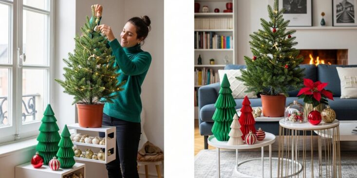 Lepointdujour.fr - IKEA vend des mini sapins de Noël à 20 €, parfaits pour petits espaces