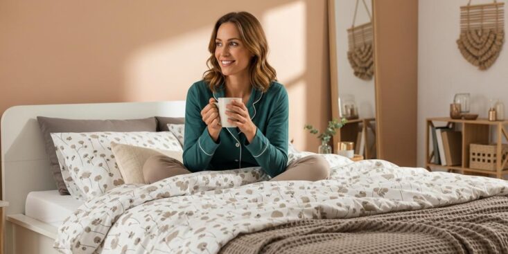 Lepointdujour.fr - Linge de lit Lidl à 20 € séduit les fans de déco rétro et réchauffe la chambre sans travaux