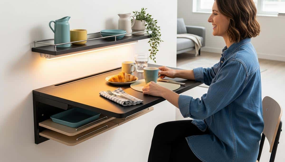 Lepointdujour.fr - Table Ikea gain de place: transforme un petit espace en coin repas stylé en un geste