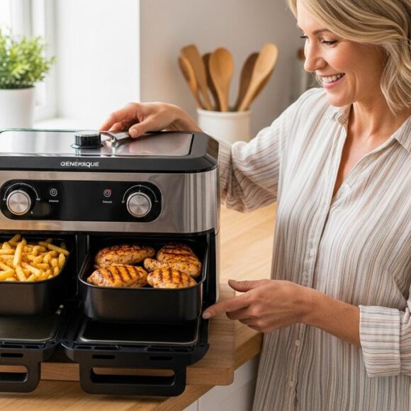 Lepointdujour.fr - Airfryer Masterpro: 47 % de réduction chez Lidl, double compartiment pour des dîners rapides sans effort