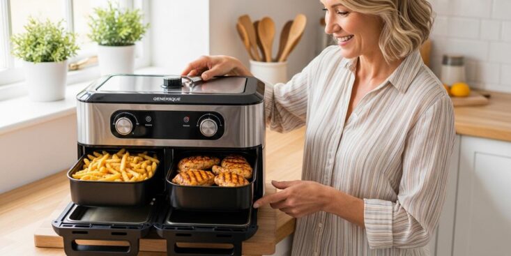 Lepointdujour.fr - Airfryer Masterpro: 47 % de réduction chez Lidl, double compartiment pour des dîners rapides sans effort