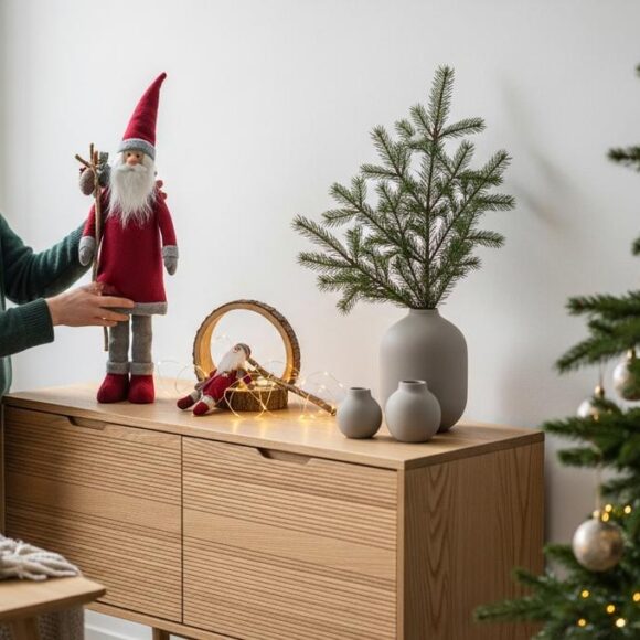 Lepointdujour.fr - Père Noël IKEA à prix mini se pose partout: étagère, table ou sous le sapin