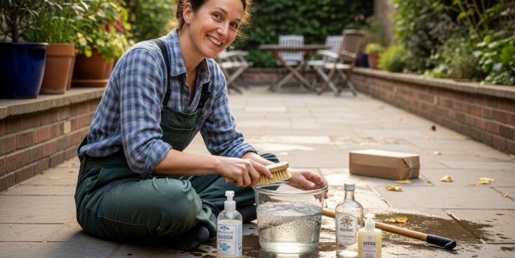 Lepointdujour.fr - Vinaigre blanc ravive votre patio: mélange facile et astuces, sans produits chimiques ni gros budget