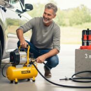 Lepointdujour.fr - Compresseur sans cuve Bricorama à moins de 80 €: léger, idéal pour les gonflages du quotidien