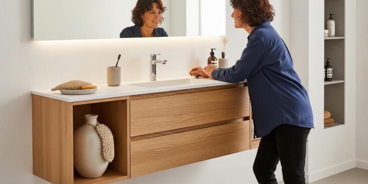Lepointdujour.fr - Meuble de salle de bains fin 2025: la tendance qui agrandit visuellement la pièce sans casser un mur