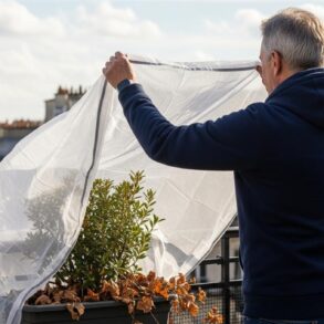 Lepointdujour.fr - Voile d’hivernage en novembre : protégez vos plantes des gelées avec 2 gestes, dont un discret au pied