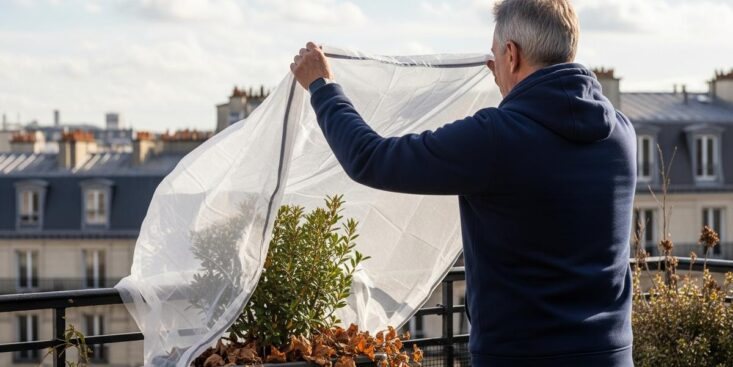 Lepointdujour.fr - Voile d’hivernage en novembre : protégez vos plantes des gelées avec 2 gestes, dont un discret au pied