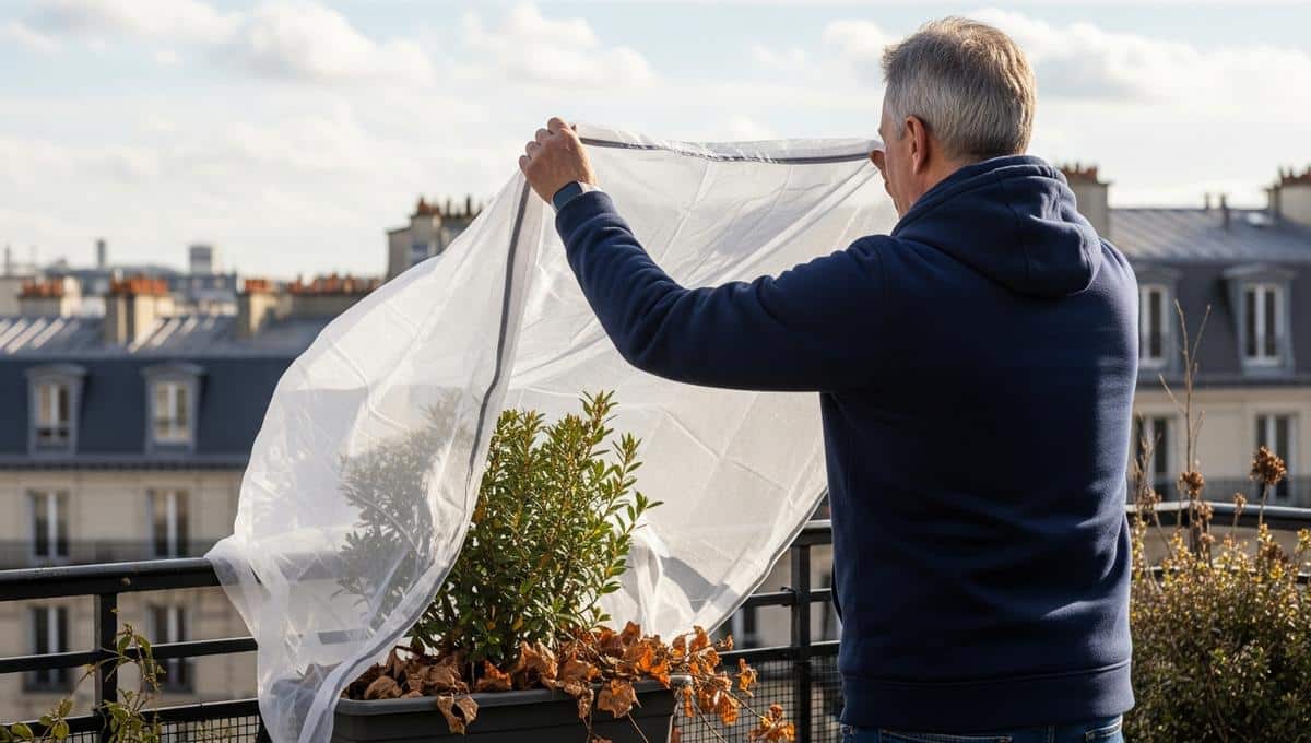 Lepointdujour.fr - Voile d’hivernage en novembre : protégez vos plantes des gelées avec 2 gestes, dont un discret au pied