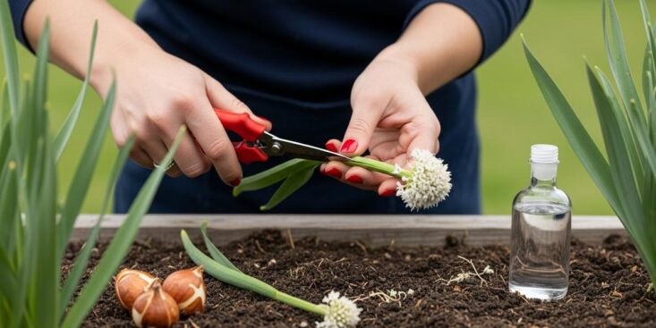 Soonnight - Ail : coupez la hampe florale au printemps pour des bulbes plus gros à la récolte