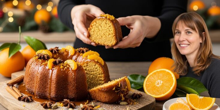 Soonnight - Gâteau à l’orange ultra moelleux imbibé de sirop et d’épices détrône la bûche au réveillon de Noël