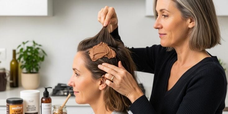 Soonnight - Cheveux gris : l’astuce au cacao qui les atténue naturellement et remplace les teintures