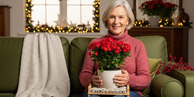 Soonnight - Azalée d’intérieur : la plante qui illumine votre salon de fleurs rouges pour Noël 2025