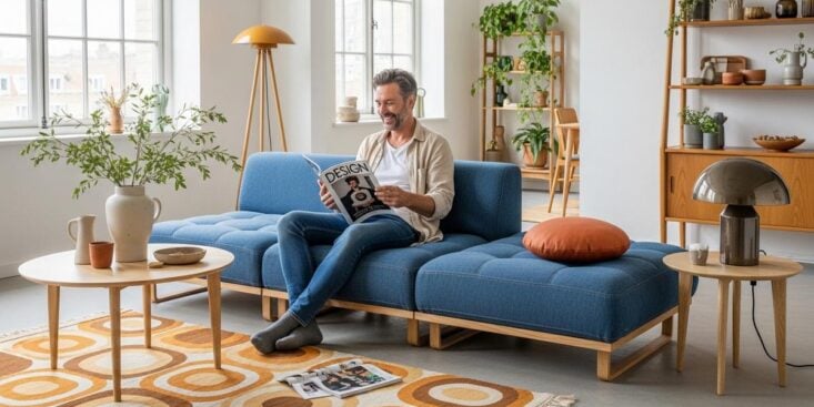 Soonnight - Ikea relance en 2024 un canapé culte des années 70 avec un détail denim qui réchauffe le salon cet hiver