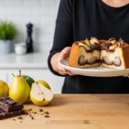 Soonnight - Dessert poire-chocolat: plus fondant qu’un cake classique, facile et rapide à préparer