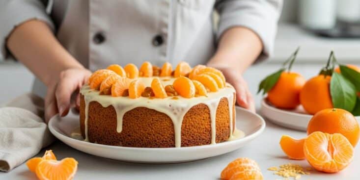 Soonnight - Gâteau renversé à la mandarine caramélisée: moelleux et vitaminé, prêt en moins d’une heure