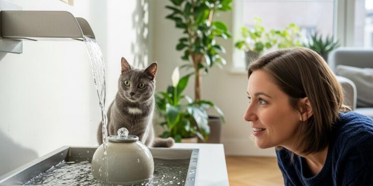 Soonnight - Chats : la fontaine d’eau les fait boire davantage que la gamelle