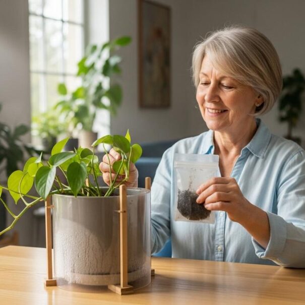 Soonnight - Sachet de thé usagé: l’astuce simple qui relance une plante d’intérieur affaiblie au lieu de finir à la poubelle