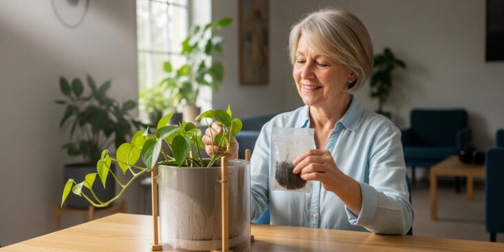 Soonnight - Sachet de thé usagé: l’astuce simple qui relance une plante d’intérieur affaiblie au lieu de finir à la poubelle