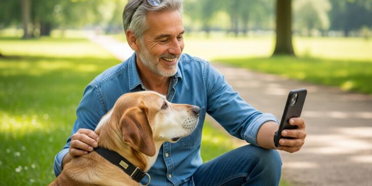 Soonnight - Chien : le collier connecté améliore son bien-être avec suivi d’activité, santé et GPS