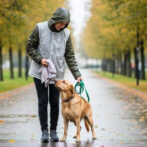 Soonnight - Promenade du chien sous la pluie: mieux vaut adapter durée, trajet et équipement que l’annuler