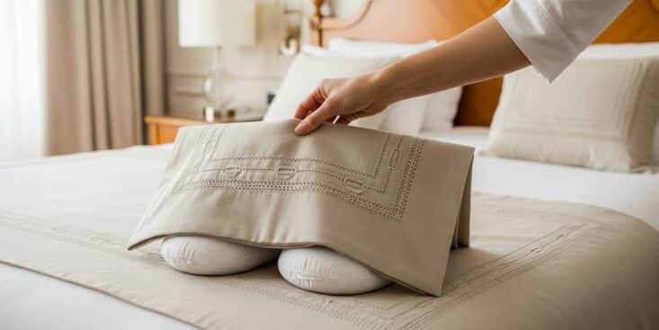 Soonnight - Zara Home: le couvre-lit en lin brodé en soldes transforme votre chambre en suite d'hôtel old money chic