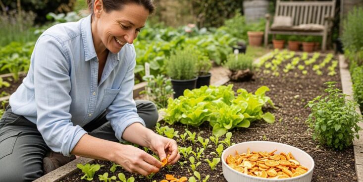Soonnight - Écorces d’orange au jardin: repoussent les nuisibles et nourrissent le sol, 3 usages utiles à connaître