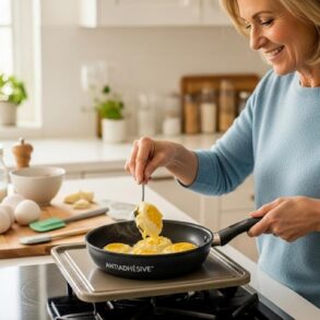 Soonnight - Œufs brouillés parfaits dès le matin : adoptez la poêle froide pour une texture crémeuse, sans accrocher