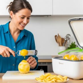 Soonnight - Citrons entiers: congelez-les pour éviter le gaspillage, zeste et jus prêts en 10 s