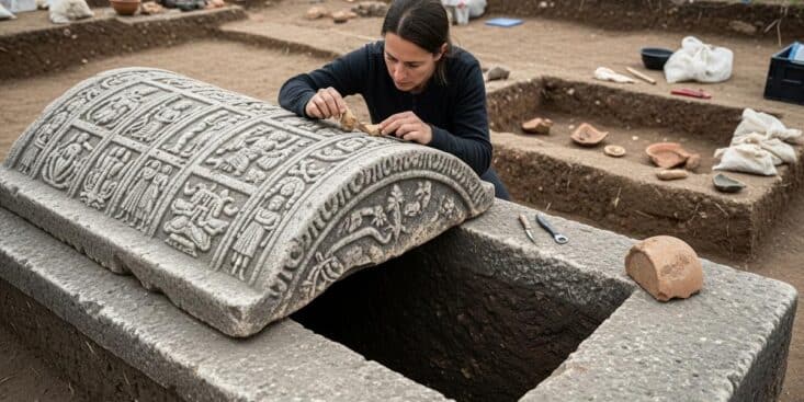 Soonnight - Archéologues ouvrent le couvercle d’une tombe romaine scellée depuis 1 700 ans: découverte inattendue