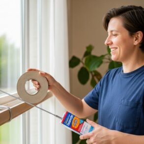 Soonnight - Rideaux: coller une bande autocollante en bas renforce l’isolation et stabilise le tombé cet hiver