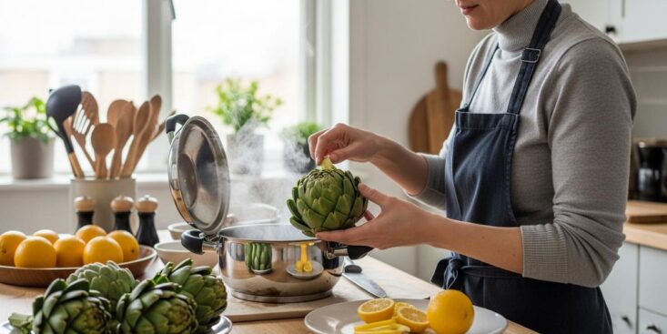 Soonnight - Artichaut à la cocotte-minute: temps de cuisson par taille et astuces rapides, prêt en 10 à 15 min