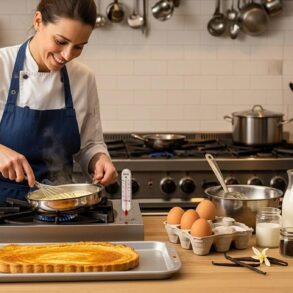 Soonnight - Flan pâtissier: réussissez une crème lisse et une pâte croustillante avec ces astuces de pros