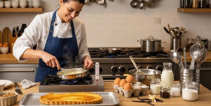 Soonnight - Flan pâtissier: réussissez une crème lisse et une pâte croustillante avec ces astuces de pros
